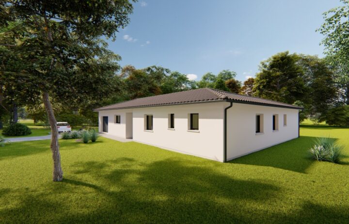 votre maison de 106m2 sur un terrain de 2000m2 sur la commune de La Chapelle-Aubareil au prix de 245900&euro; avec Alpha Constructions